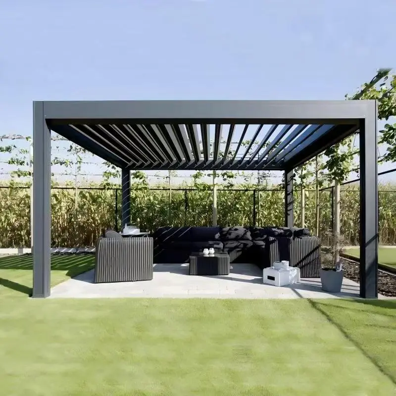 Gazebo sing bisa ditarik manual