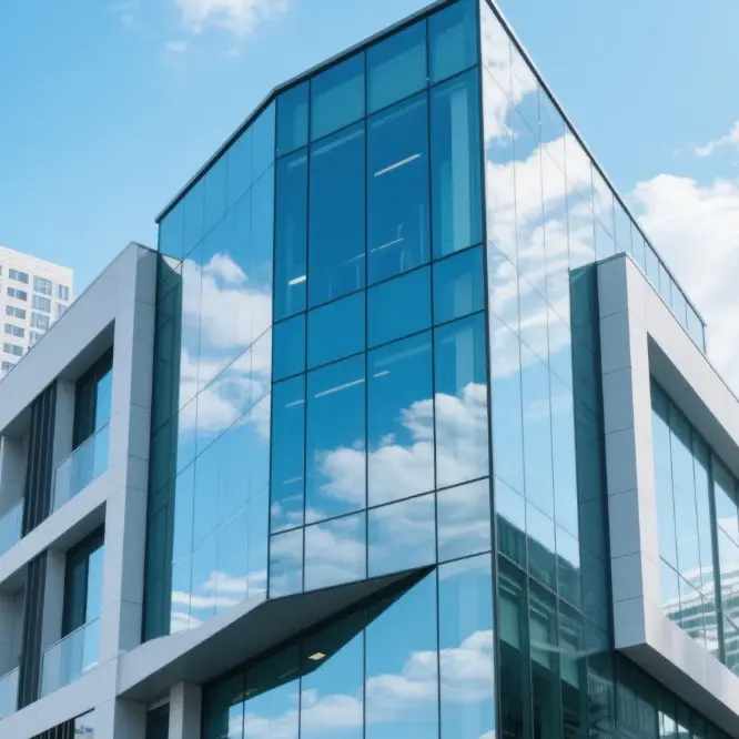 Kaca Tempered kanggo Tembok Tirai